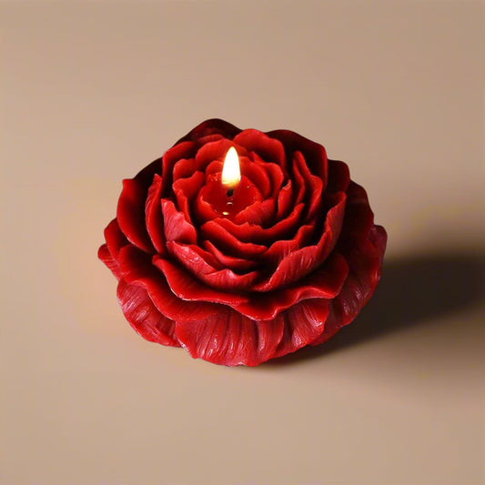 Asia SM rose-shaped low-temperature candle